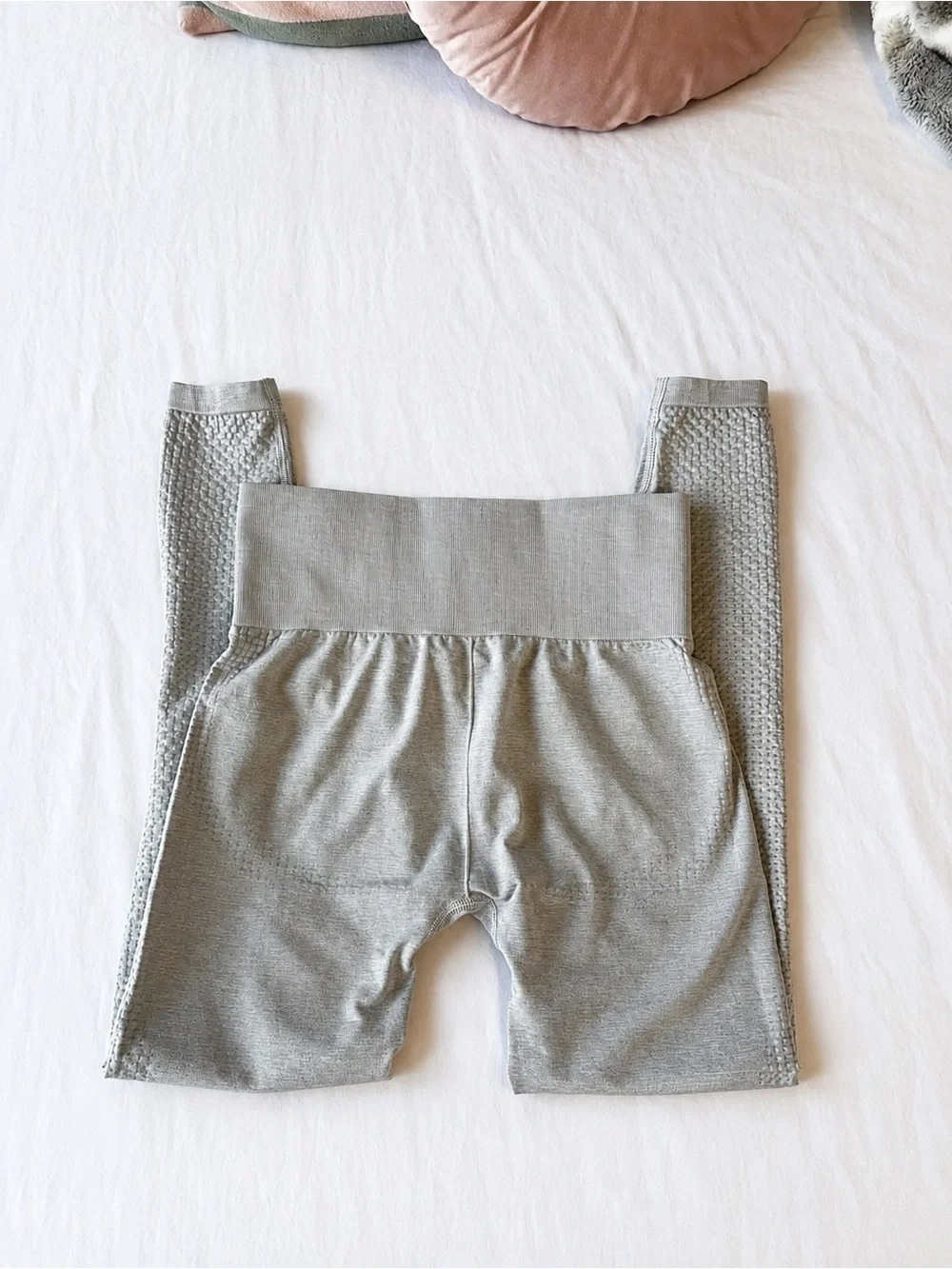Gymshark Gray Seamless High Waist Textured Leggings Small